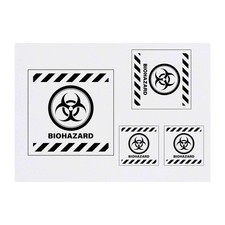 4 x 'Biohazard Sign' Temporary Tattoos / Transfers TO00064042 