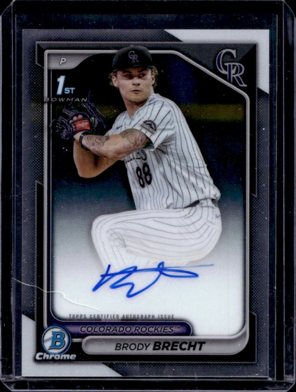 2024 Bowman Draft Brody Brecht Chrome Auto 1st #CPA-BBR Rockies