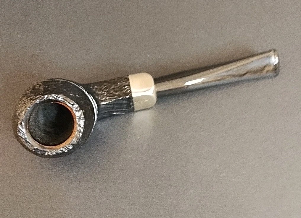 Peterson Army Mount Pipe, w/Original Box, Leather Pipe Stand/ Box of 9mm Filters