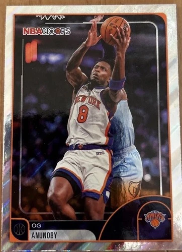 OG ANUNOBY 2025-26 Topps NBA Hoops Light Burst FOIL SP # 3 NEW YORK KNICKS