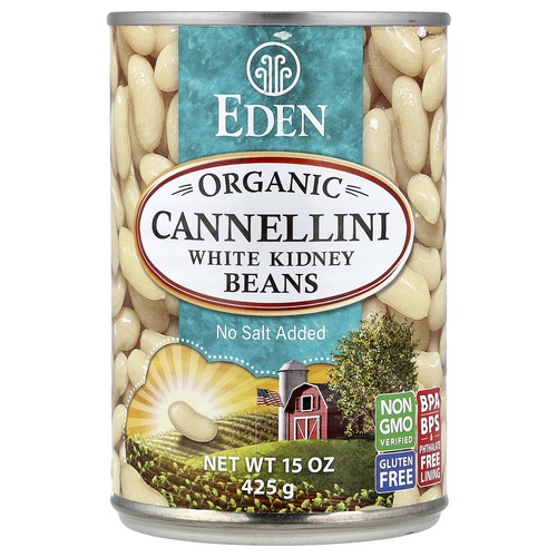 Organic Cannellini White Kidney Beans, 15 oz (425 g)