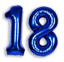 40Inch Balloon Large Helium Royal Blue Number Balloons 0-9 18 Navy Blue Number