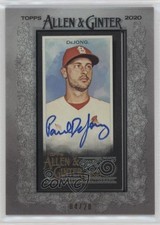 2020 Topps Allen & Ginter's X Framed Mini Auto 4/20 Paul DeJong #MA-PD Auto 3q7