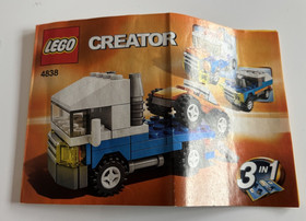 LEGO Creator 4838: Mini Vehicles 3 in 1 complete with box & instructions
