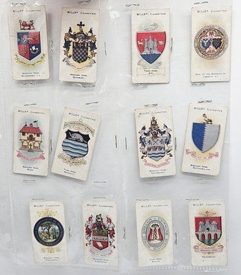 Vintage W.D. & H.O. Wills's Cigarettes Cards Shields Borough Coat Of Arms 12 Pc 