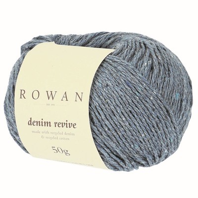 Rowan Double Knit Yarn Wolle Denim Revive recycelte Baumwolle umweltfreundlich 50g