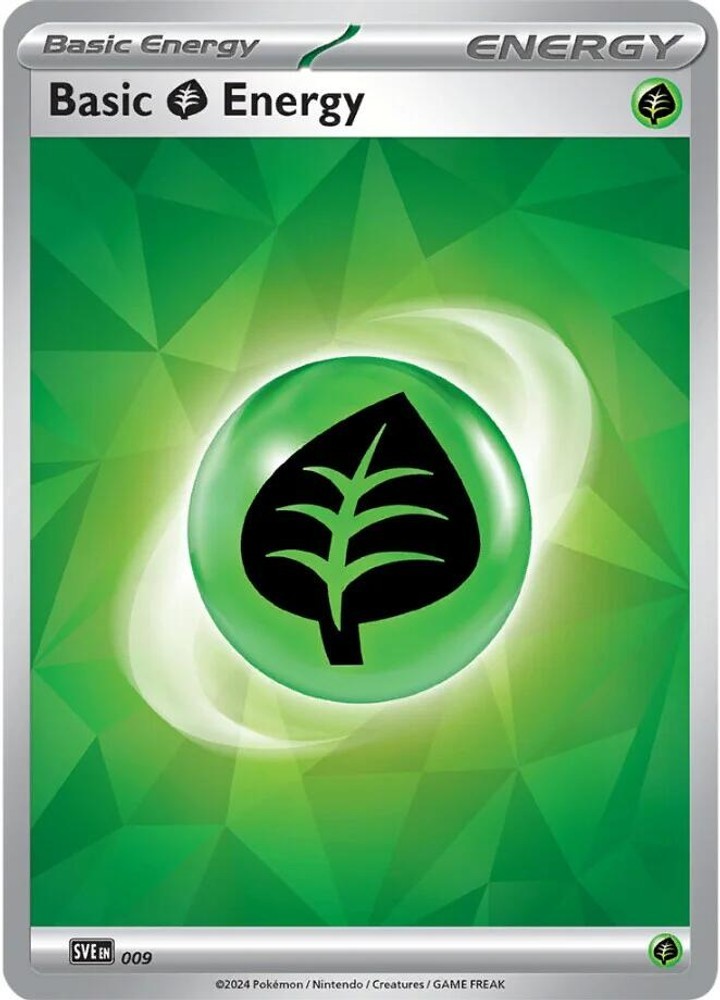 Basic Grass Energy - [SVE - 009] - Holofoil - Common - Pokemon - EN