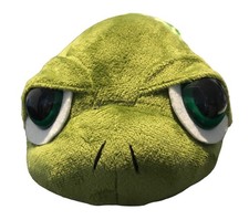 Juguete de peluche grande de tortuga de felpa verde de 15" con carcasa y etiqueta estampadas suave y tierno