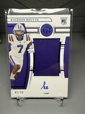 2023 National Treasures Kayshon Boutte True RPA /49 LSU New England Patriots