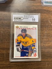 1991-92 Upper Deck #26 Niklas Lidstrom Rookie Gem Elite Grading 10 w/ Sub Grades