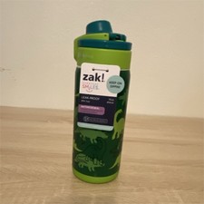 zak Leak Proof BPA-Free Antimicrobial Green Dinosaur Kids Water Bottle 14oz