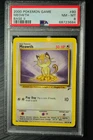 Meowth 80/130 PSA 8 Common Base 2 Set Pokemon TCG