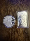 2 x 1 oz 999 Fine Silver Bull & Bear Bullion Coin & Bar - Golden State Mint GSM