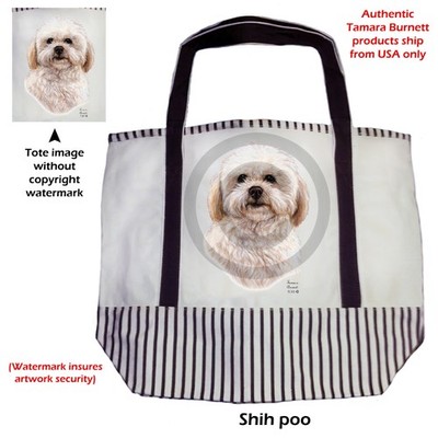 Shih Poo Canvas Tote Bag