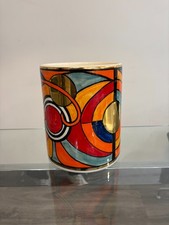 Nour Bougie Abstract Art Candle Holder / Vessel – Hand-Painted Geometric Design