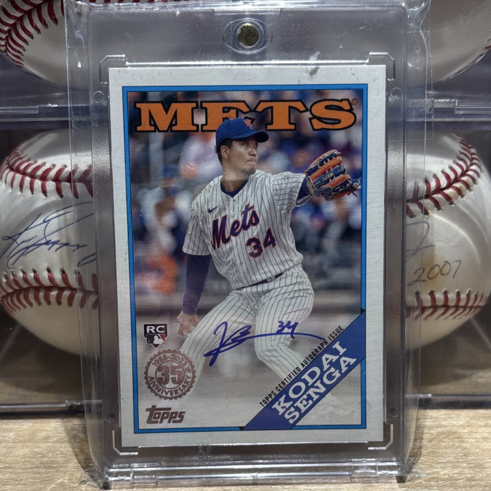 Topps 2023 Update Series Kodai Senga Rookie Autograph Mets 1988 Insert 88BAU-KS