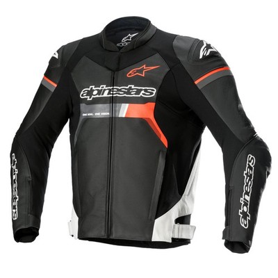 ALPINESTARS GP FORCE LEDERJACKE SCHWARZ WEISS ROT MOTORRAD MOTORRAD