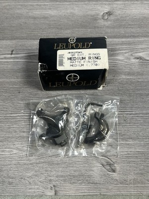 Leupold QR Medium Rings .770 48256 STD Mount Extension Matte 1 Set New in Box