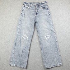 GAP Kids Girls Jeans Size 14 Low Stride Light Wash Distressed Denim Casual