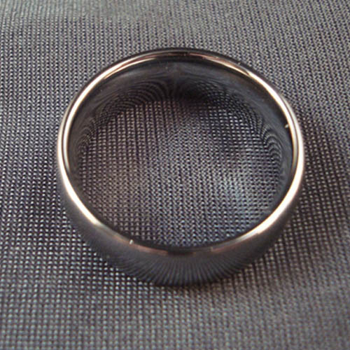 Hombres Tungsten Carbide Silver Dome Wedding Band Ring 8mm Tamaño 9,10,11,12,13 - Imagen 6 de 7