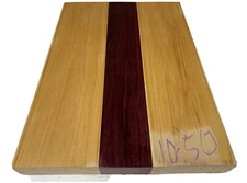 Purpleheart and Basswood Guitar Body Blank 24x18x2- 3 Pcs Glued Free US Shipping