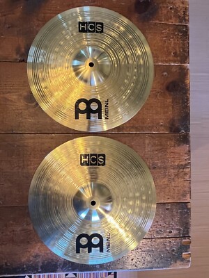 MEINL 13'' Hi-Hat Cymbals. Open box. Light scratch on inside of one from storage.
