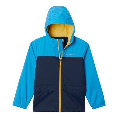 Columbia Kids' Rain-Zilla Fleece Lined Blue Jacket RB3418-491 Size Large (14/16)