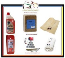KIT PULIZIA CURA LAVAGGIO AUTO E MOTO + RITOCCO VERNICE 546 GRANATA