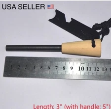 2 X Ferrocerium Rod 5" x 5/16" Fire Starter w/ Handle and Steel Striker