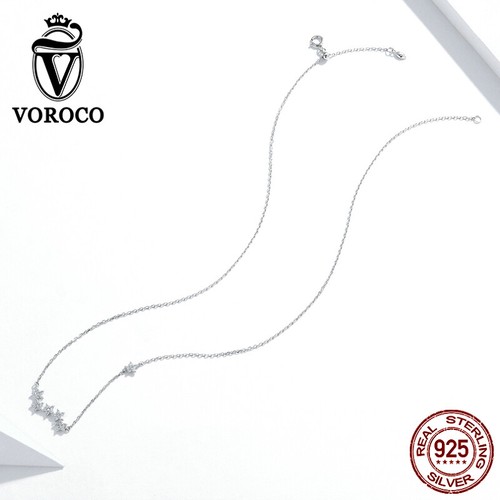 Voroco Fashion 100% Sterling Silver Brilliant stars Bracelet Fit Women Jewelry - Picture 6 of 12
