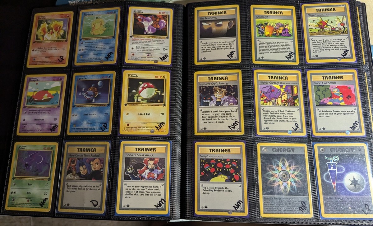 Complete 1st Ed Team Rocket Pokemon Set English (Near Mint
