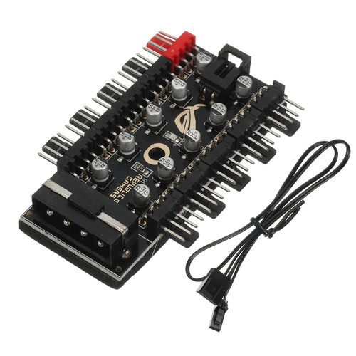 IDE 10 Port 4Pin Case Fan Hub, PWM Splitter for 12V 3Pin/4Pin Computer ...