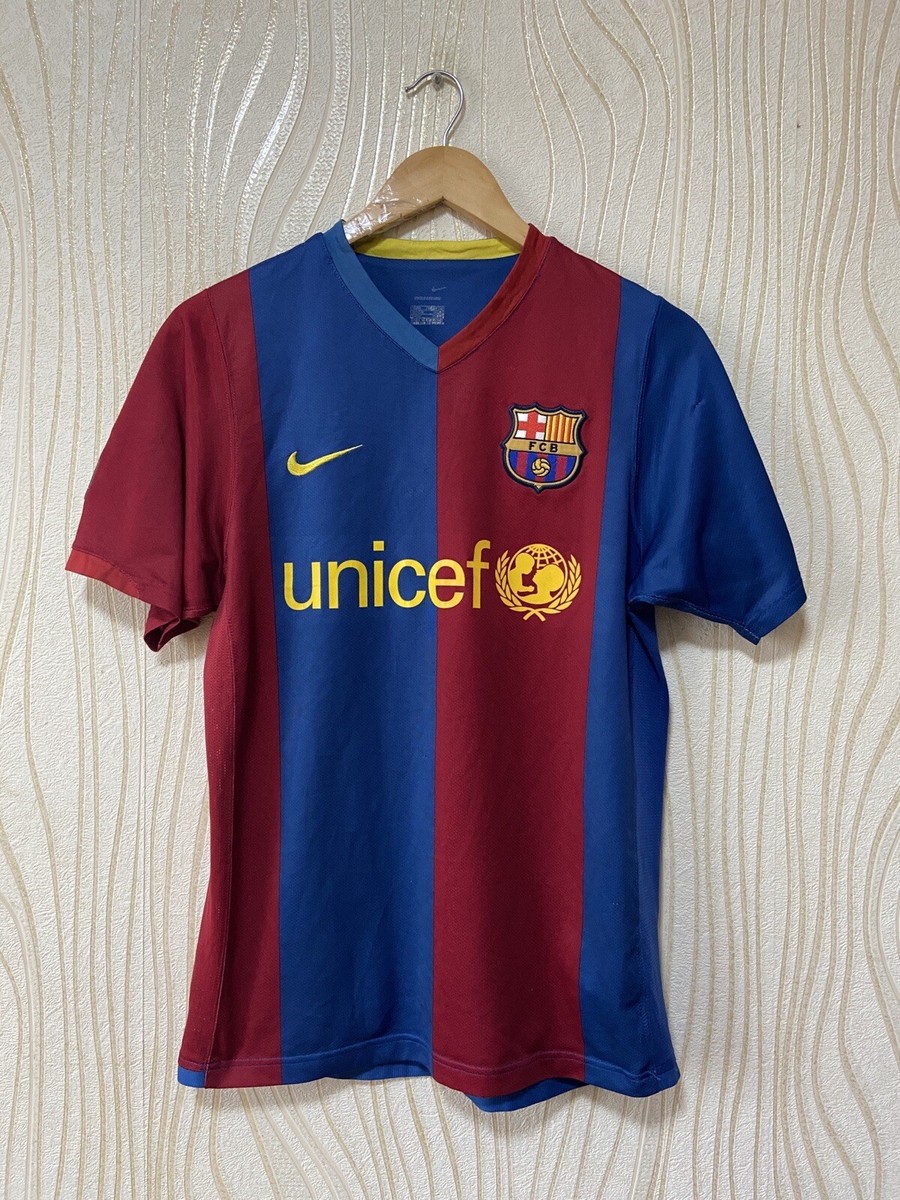 BARCELONA 2006 2008 HOME FOOTBALL SHIRT SOCCER JERSEY NIKE sz M | eBay