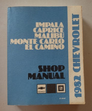 Nos Original 1982 Chevrolet Shop Manual Impala El Camino Monte Carlo Caprice