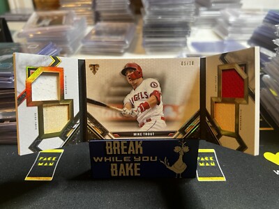 2021 Topps Triple Threads Windows into Greatness Mike Trout Book Card /10 Angels