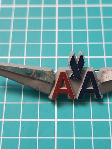 Vtg American Airlines Wings Badge Pin Stoffel Seals NY Plastic - Picture 8 of 16