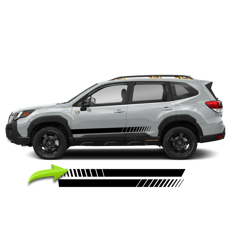 Side Strobe Racing Stripe Decal Fits Subaru Forester 2017 & up Base Wilderness - Image 2 of 3