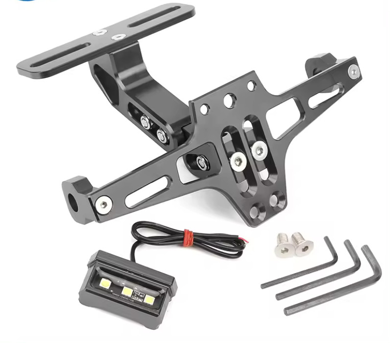 Support de plaque d'immatriculation titane éclairage Kawasaki Ducati B - 4