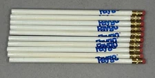 Lot of 10 Vintage Faygo Promotional Pencils White/Blue Unused