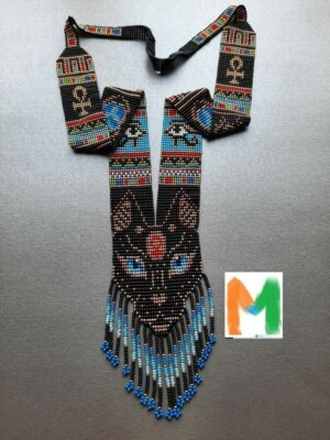 New Handmade Seed Bead Boho American Style Beaded Multi Strand Necklace Earrings