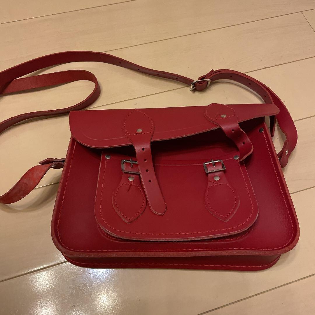The Cambridge Satchel Company Shoulder Bag Leather RED | eBay