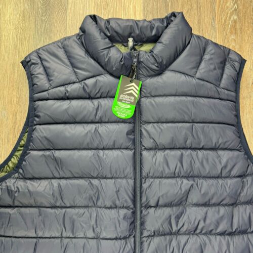 Solaris Men Puffer Vest Jacket Full Zip Natural Down 3XB Packable Carry Bag - Picture 3 of 11