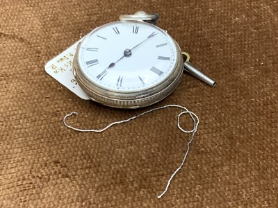 Antique Swiss, T. M.  1816 Lever Fusee, Hallmarked, Signed, Needs Chain