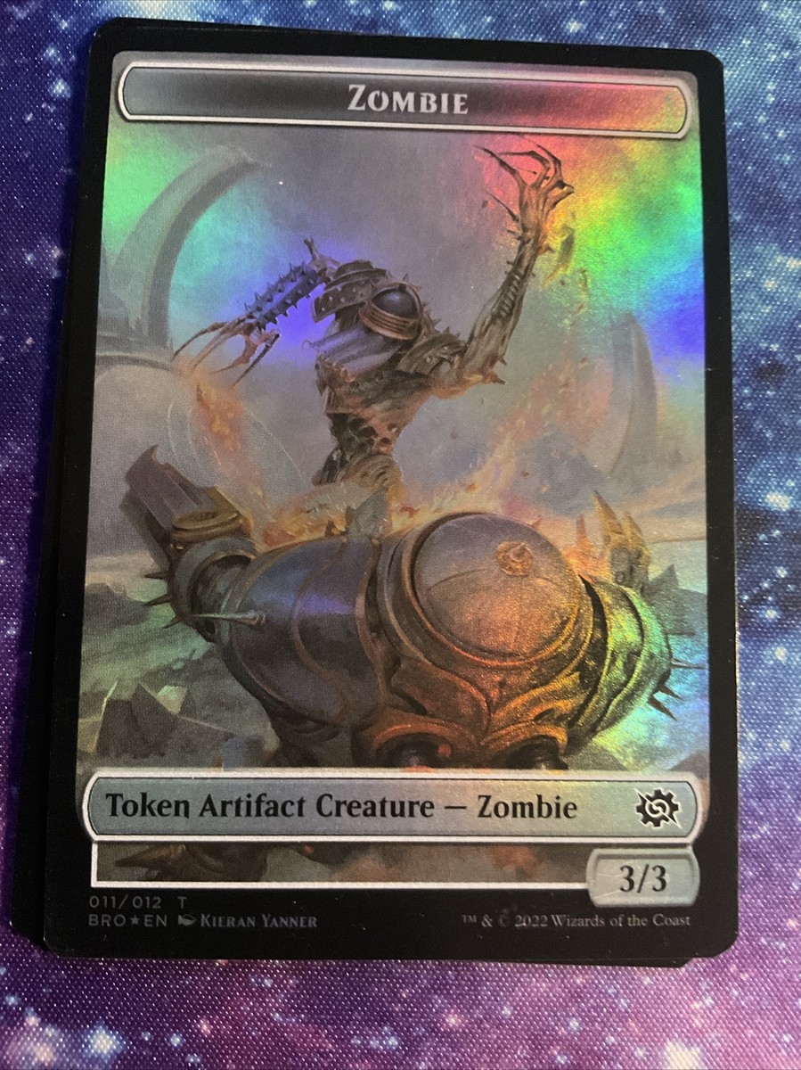 MTG Powerstone Token Zombie Token Double-Sided Token The Brothers' War  007/012