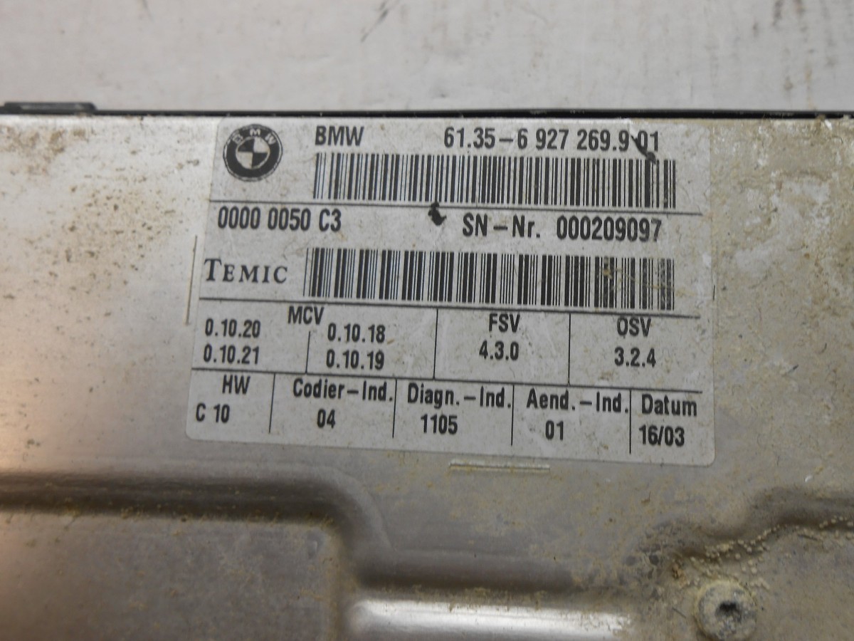 02-08 bmw 7 series lh frotn seat control module 61356927269 