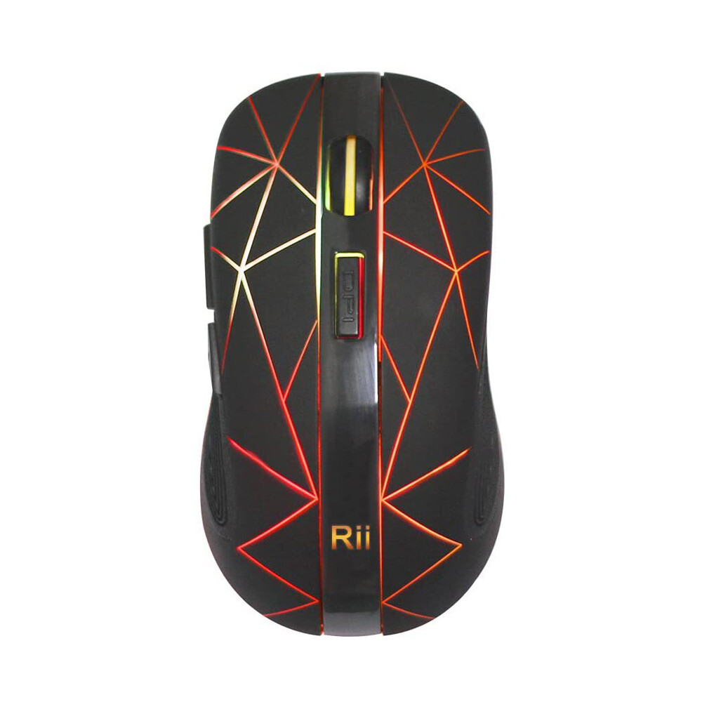 Rechargeable RGB Wireless Mouse with USB Nano Receiver and Optical Sensor-image