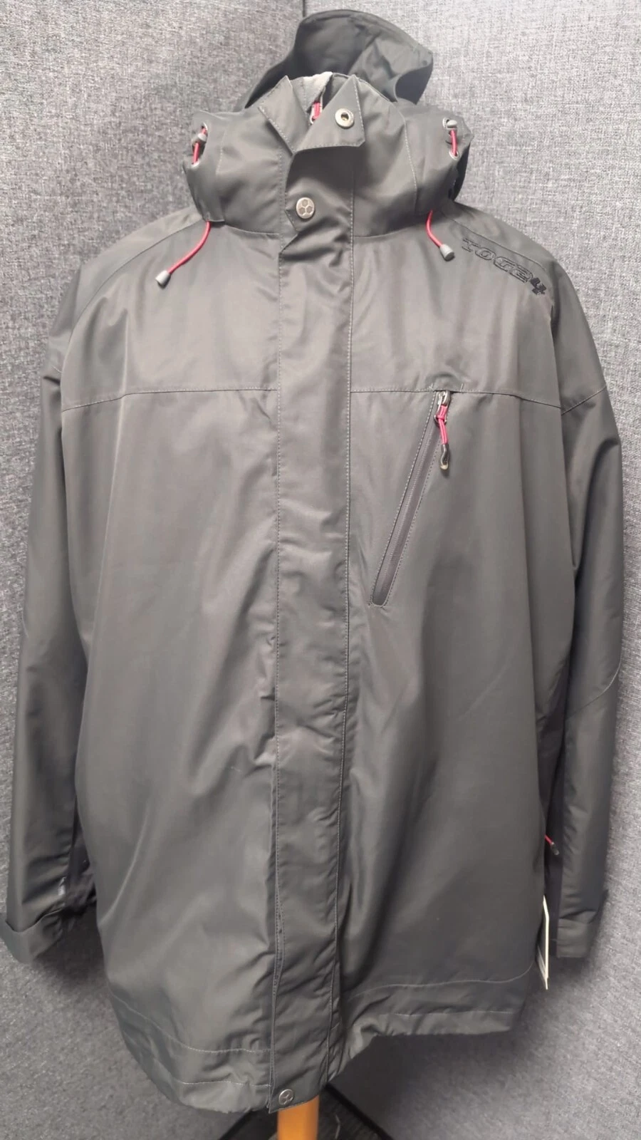 Tog24 Fell Mens 3 in 1 Storm Jacket Grey UK 4XL RRP £180 LN141 LL 08