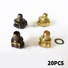 20 Pcs Brass Shoe Lace Hooks Boot Eyelet Repair Kit Travel Hiking Bootsgj