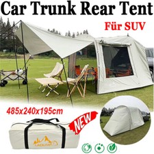 Auto Kofferraum Zelt Auto Heck Sonnenschutz SUV Outdoor Camping 485x240x195cm DE