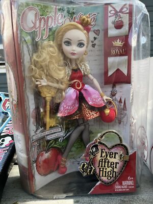 EVER AFTER HIGH DOLL - APPLE WHITE ROYAL DOLL 2013 . NEW - DAMAGED BOX
